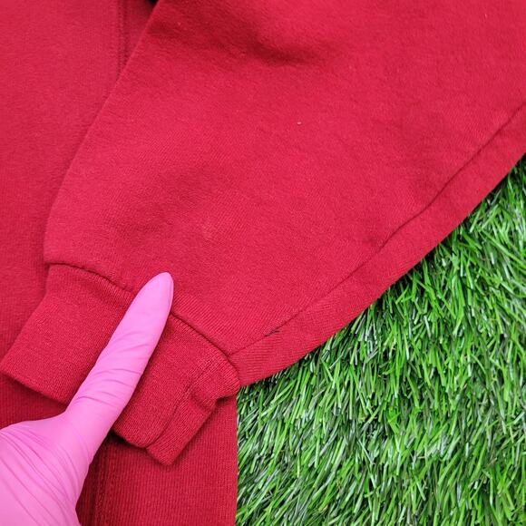 Vintage Y2K Tuskegee University Hoodie Women Small 19x23 Red - Picture 7 of 15